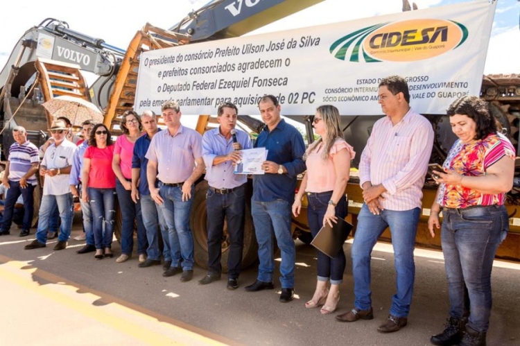 Cons&oacute;rcio Intermunicipal de Desenvolvimento do Vale do Guapor&eacute; recebe m&aacute;quinas para execu&ccedil;&atilde;o do projeto Rota do Peixe